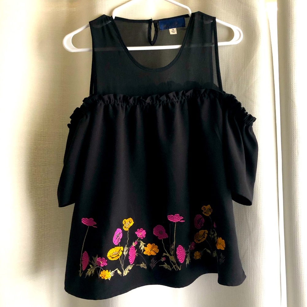 Off shoulder Black Top